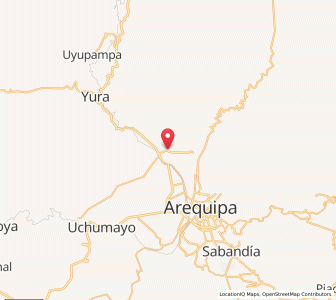 Map of Cono Norte, Arequipa
