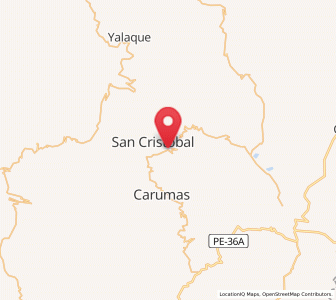 Map of Cuchumbaya, Moquegua