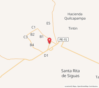 Map of El Pedregal, Arequipa