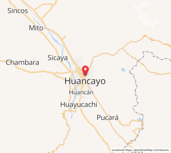 Map of Huancayo, Junin
