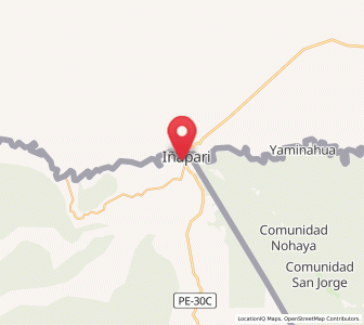 Map of Iñapari, Madre de Dios