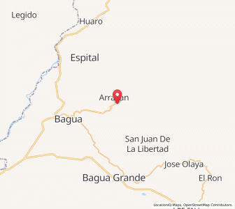 Map of La Peca, Amazonas