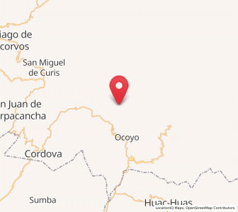 Map of Laramarca, Huancavelica