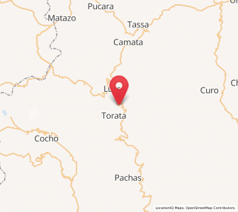 Map of Lloque, Moquegua