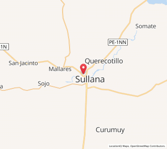 Map of Marcavelica, Piura