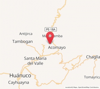 Map of Pachachupan, Huanuco