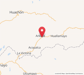 Map of Paucartambo, Pasco