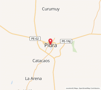 Map of Piura, Piura