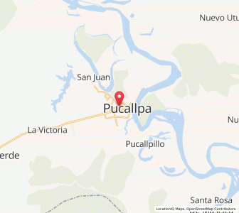 Map of Pucallpa, Ucayali