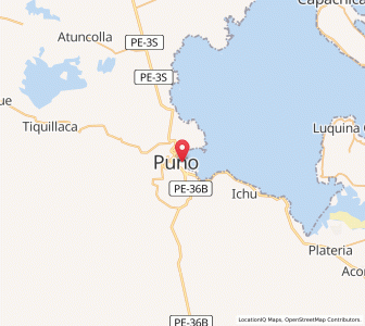 Map of Puno, Puno