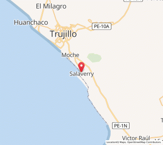 Map of Salaverry, La Libertad