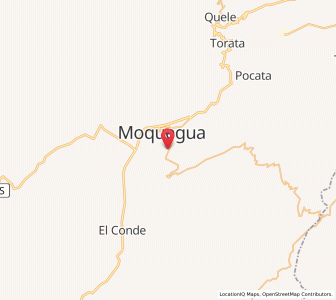 Map of San Antonio, Moquegua