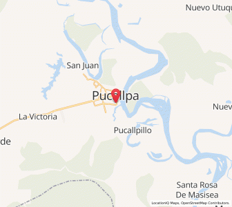 Map of San Fernando, Ucayali