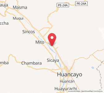 Map of San Jeronimo De Tunan, Junin
