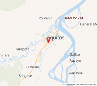 Map of San Juan, Loreto