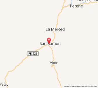 Map of San Ramón, Junin