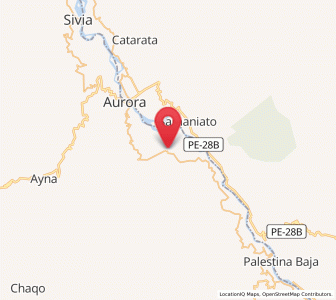 Map of Santa Rosa, Ayacucho