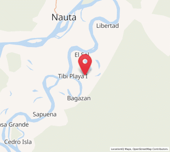 Map of Saquena, Loreto