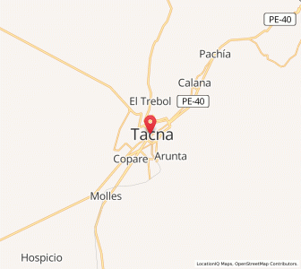 Map of Tacna, Tacna