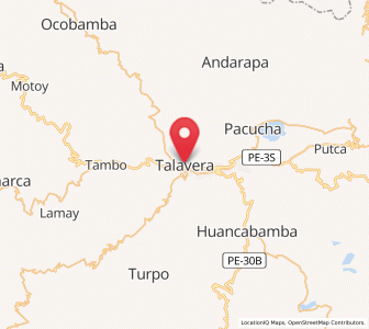 Map of Talavera, Apurímac