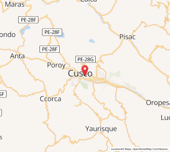 Map of Wanchaq, Cusco