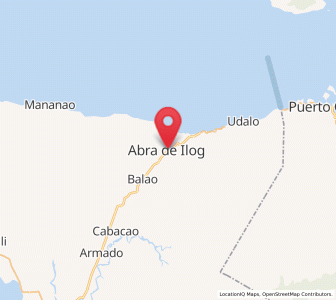 Map of Abra de Ilog, Mimaropa