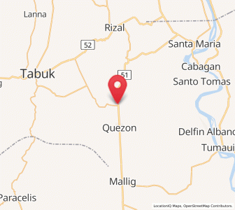 Map of Abut, Cagayan Valley
