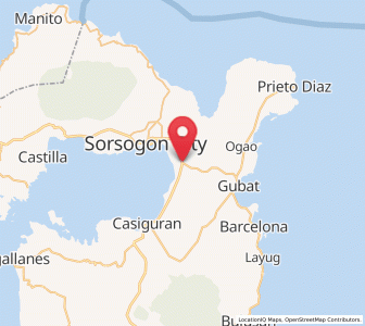 Map of Abuyog, Bicol