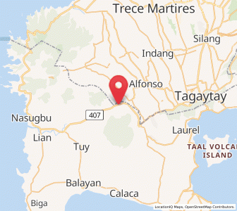 Map of Aga, Calabarzon