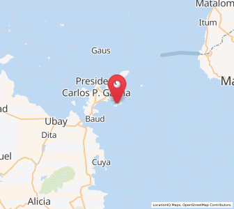 Map of Aguining, Central Visayas