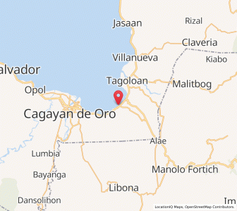 Map of Agusan, Northern Mindanao