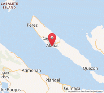 Map of Alabat, Calabarzon