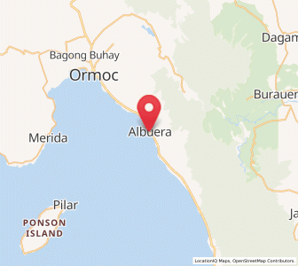 Map of Albuera, Eastern Visayas