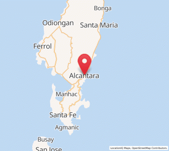 Map of Alcantara, Mimaropa