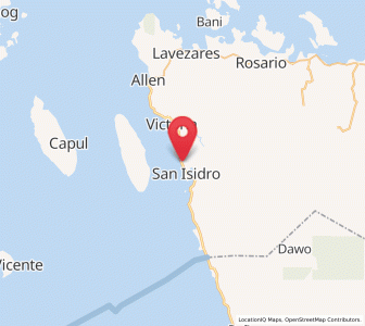 Map of Alegria, Eastern Visayas