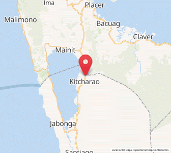 Map of Alegria, Caraga