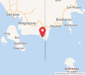Map of Alibug, Mimaropa