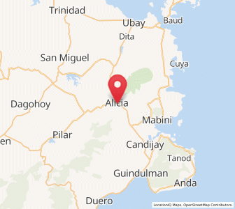 Map of Alicia, Central Visayas