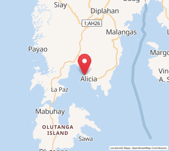 Map of Alicia, Zamboanga Peninsula