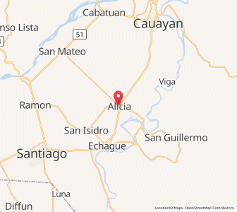 Map of Alicia, Cagayan Valley