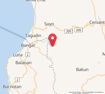 Map of Alilem, Ilocos