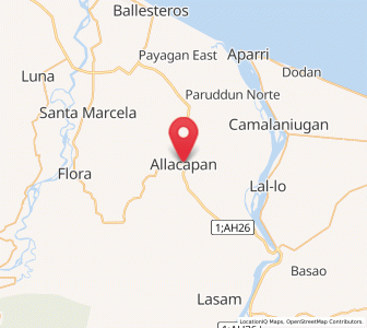 Map of Allacapan, Cagayan Valley