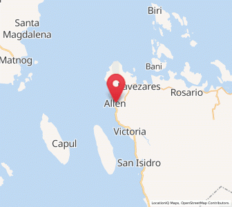 Map of Allen, Eastern Visayas