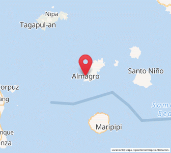 Map of Almagro, Eastern Visayas