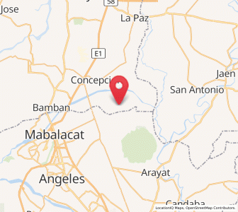 Map of Almendras, Central Luzon