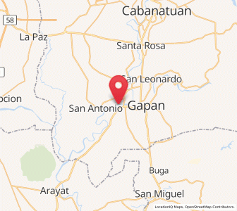 Map of Alua, Central Luzon