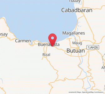 Map of Alubijid, Caraga