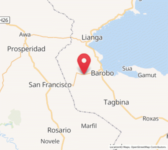 Map of Amaga, Caraga