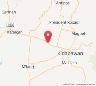 Map of Amas, Soccsksargen