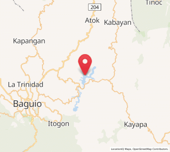 Map of Ambuclao, Cordillera